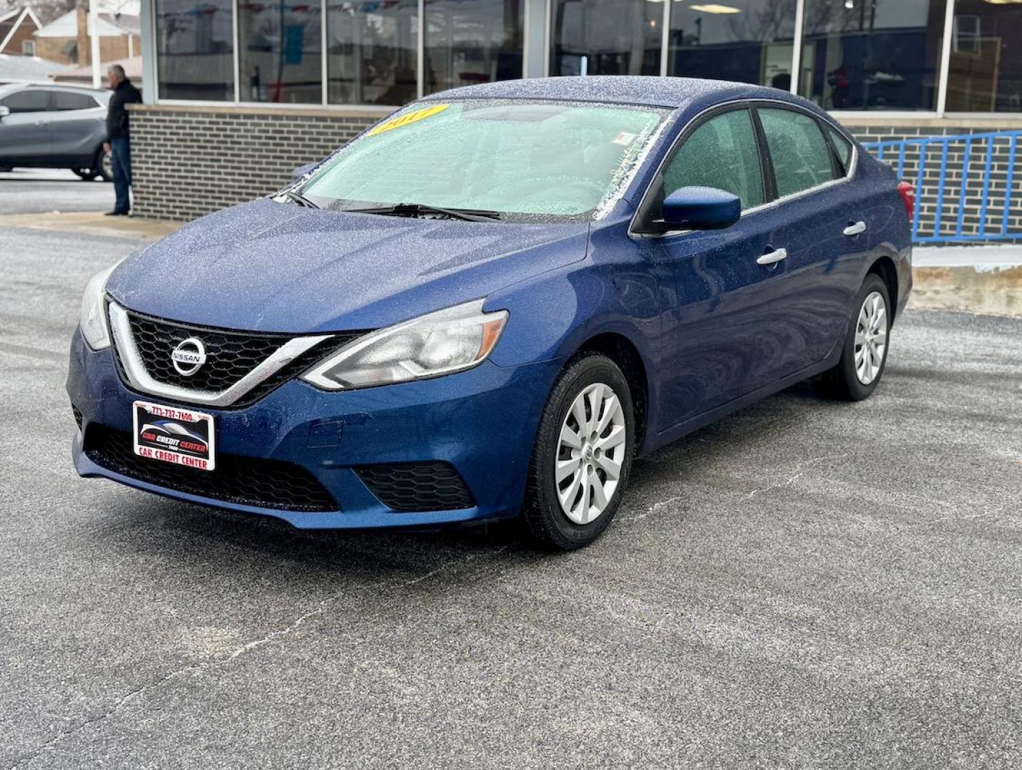 2017 BLUE Nissan Sentra S 6MT (3N1AB7AP5HY) with an 1.8L L4 SFI DOHC 16V engine, 6M transmission, located at 7600 S Western Ave., Chicago, IL, 60620, (773) 918-3980, 0.000000, 0.000000 - Photo#2