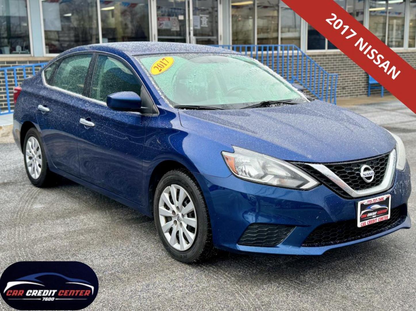 2017 BLUE Nissan Sentra S 6MT (3N1AB7AP5HY) with an 1.8L L4 SFI DOHC 16V engine, 6M transmission, located at 7600 S Western Ave., Chicago, IL, 60620, (773) 918-3980, 0.000000, 0.000000 - Photo#0