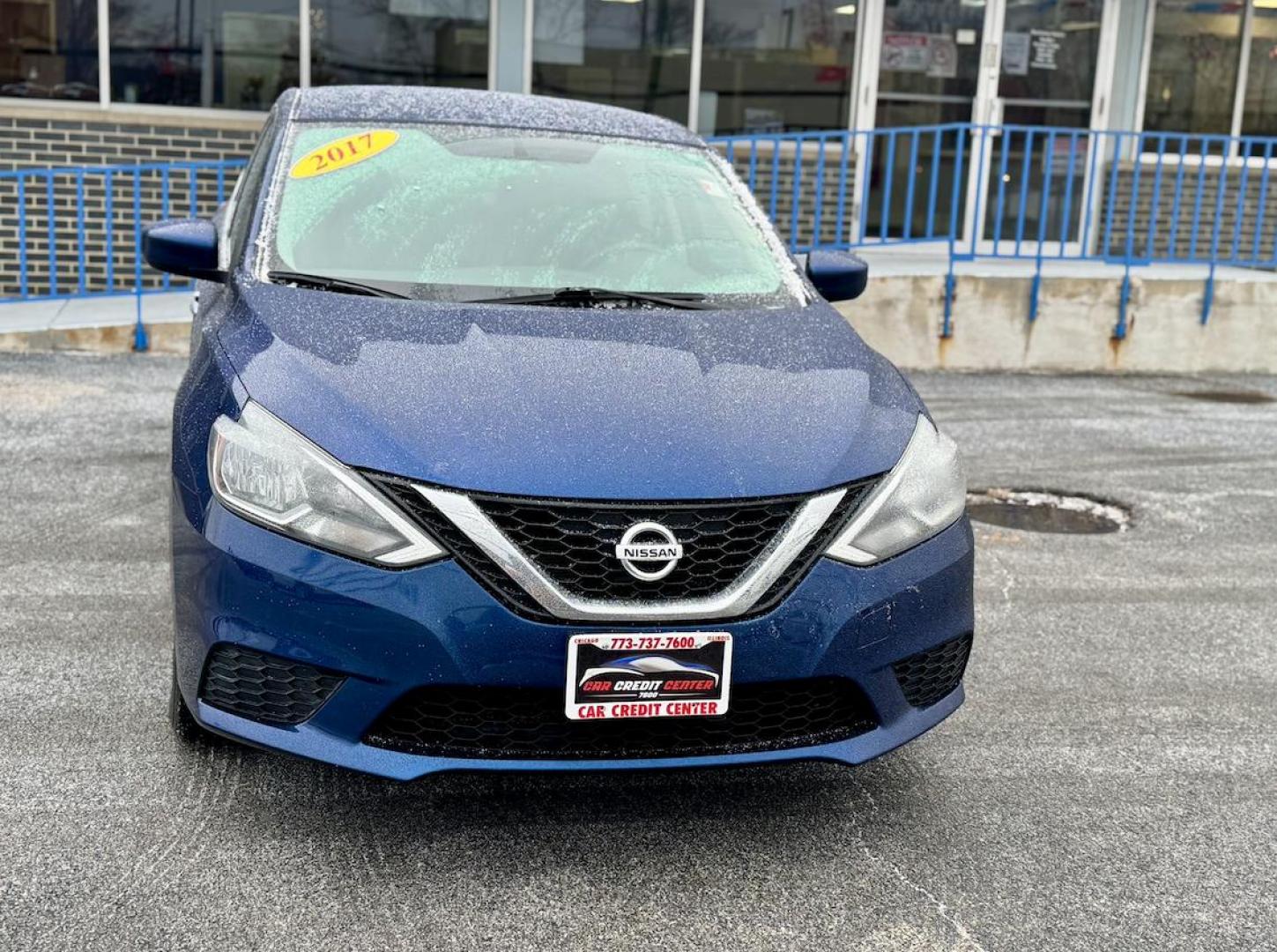 2017 BLUE Nissan Sentra S 6MT (3N1AB7AP5HY) with an 1.8L L4 SFI DOHC 16V engine, 6M transmission, located at 7600 S Western Ave., Chicago, IL, 60620, (773) 918-3980, 0.000000, 0.000000 - Photo#1