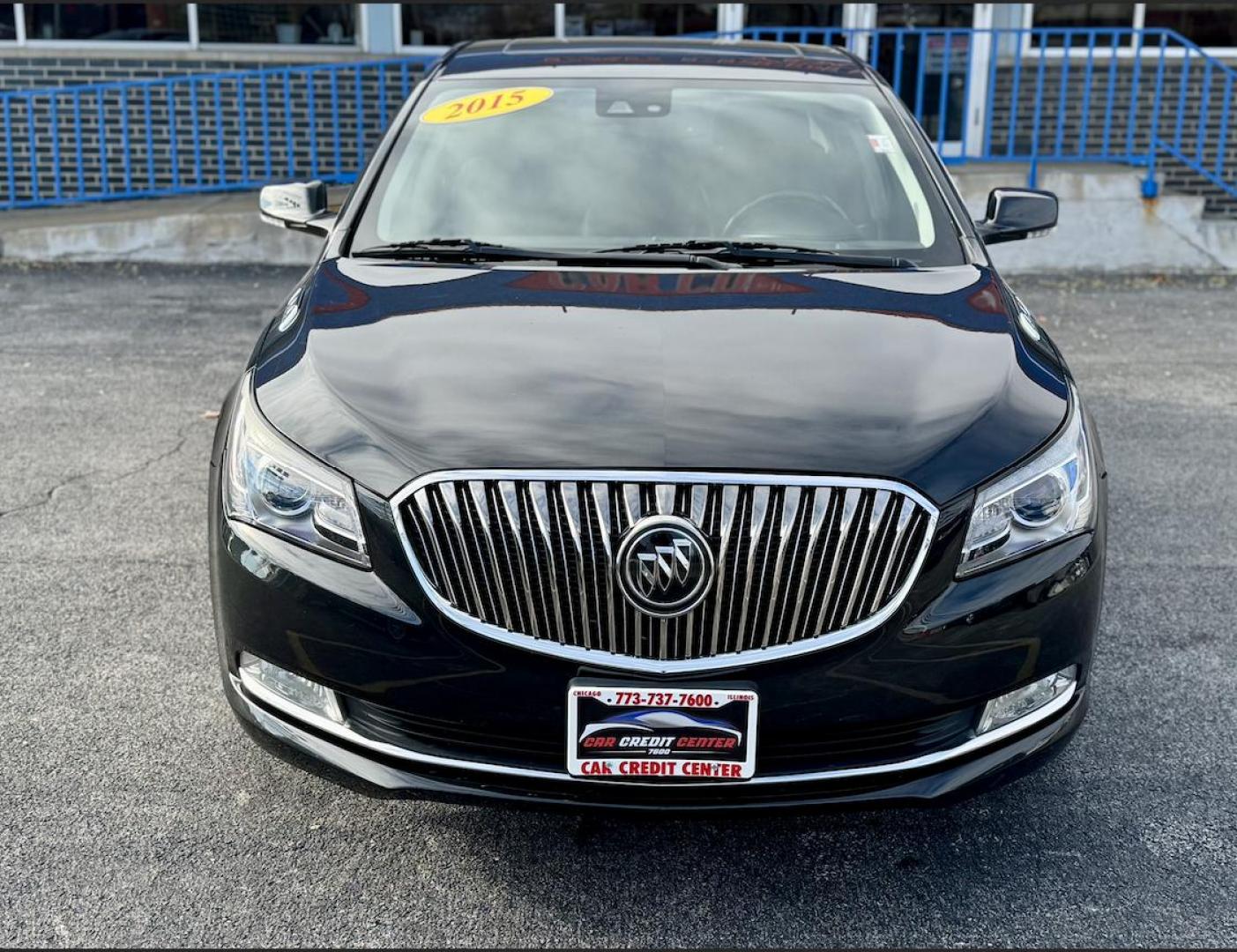 2015 BLACK Buick LaCrosse Premium Package 2, w/Leather (1G4GF5G35FF) with an 3.6L V6 DOHC 24V FFV engine, 6-Speed Automatic transmission, located at 7600 S Western Ave., Chicago, IL, 60620, (773) 918-3980, 0.000000, 0.000000 - Photo#2