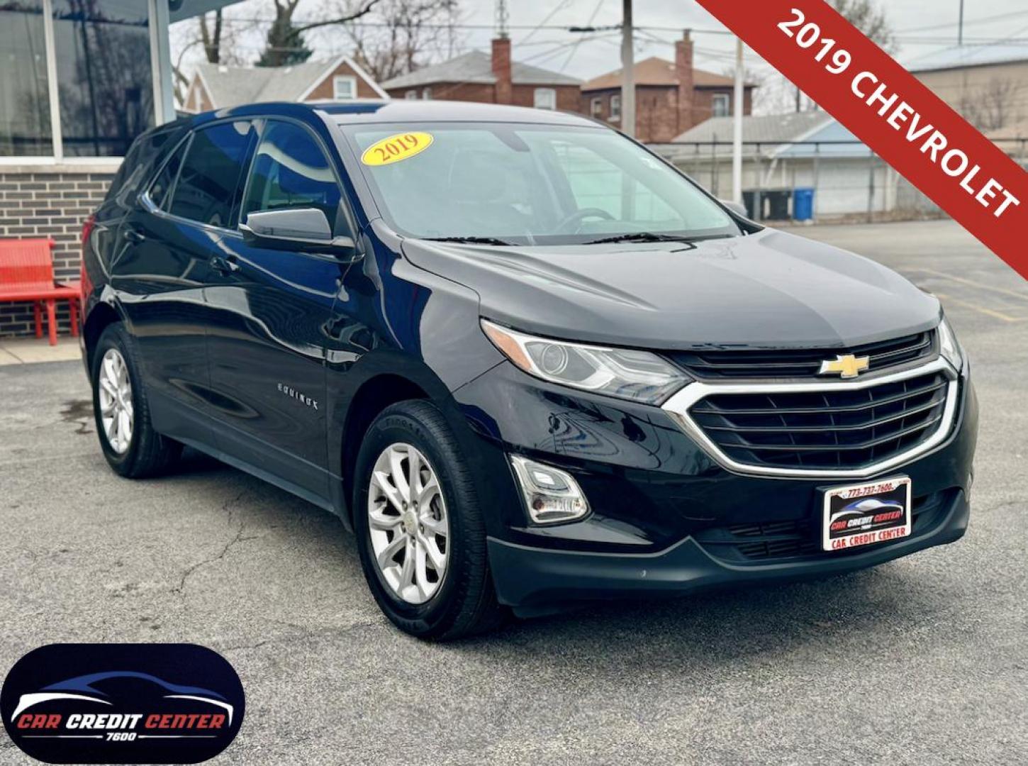 2019 BLACK Chevrolet Equinox LT 2WD (3GNAXKEV9KL) with an 1.5L L4 DIR DOHC 16V TURBO engine, 6A transmission, located at 7600 S Western Ave., Chicago, IL, 60620, (773) 918-3980, 0.000000, 0.000000 - Photo#0