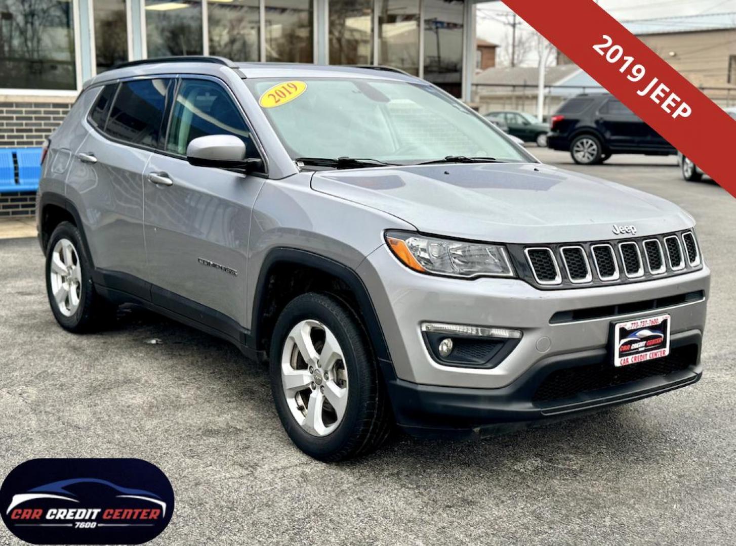 2019 GRAY Jeep Compass Sport 4WD (3C4NJDBB0KT) with an 2.4L L4 DOHC 16V engine, located at 7600 S Western Ave., Chicago, IL, 60620, (773) 918-3980, 0.000000, 0.000000 - Photo#0