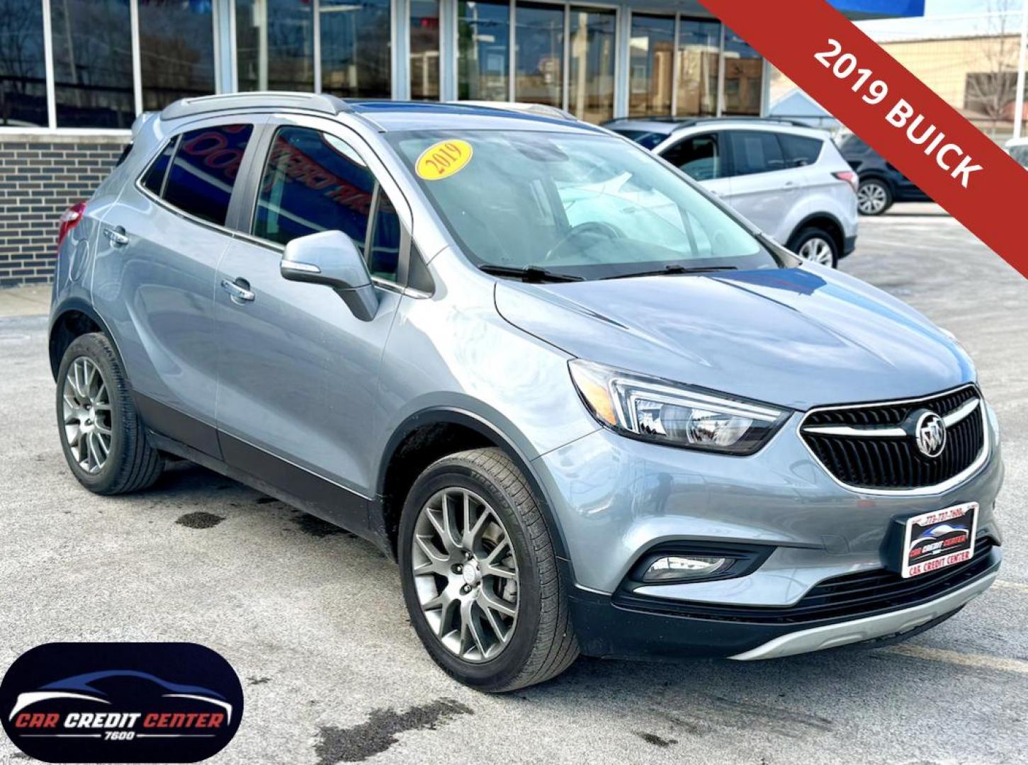 2019 GRAY Buick Encore Sport Touring AWD (KL4CJ2SB6KB) with an 1.4L L4 DOHC 16V TURBO engine, 6A transmission, located at 7600 S Western Ave., Chicago, IL, 60620, (773) 918-3980, 0.000000, 0.000000 - Photo#0