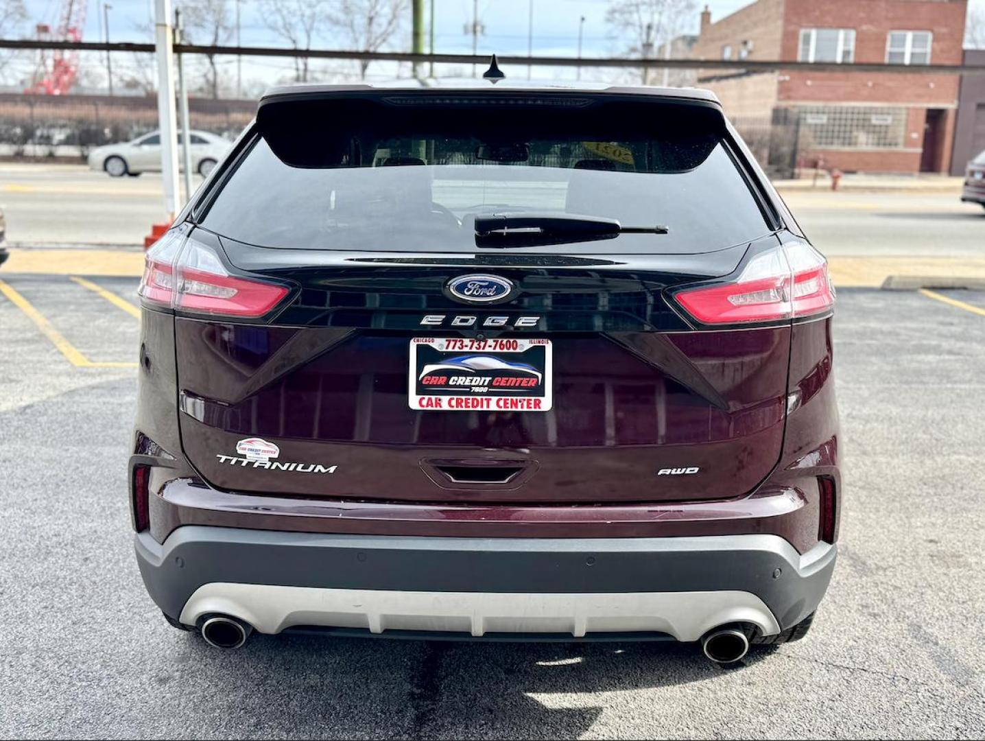 2021 RED Ford Edge Titanium AWD (2FMPK4K95MB) with an 2.0L L4 DOHC 16V engine, 6A transmission, located at 7600 S Western Ave., Chicago, IL, 60620, (773) 918-3980, 0.000000, 0.000000 - Photo#3