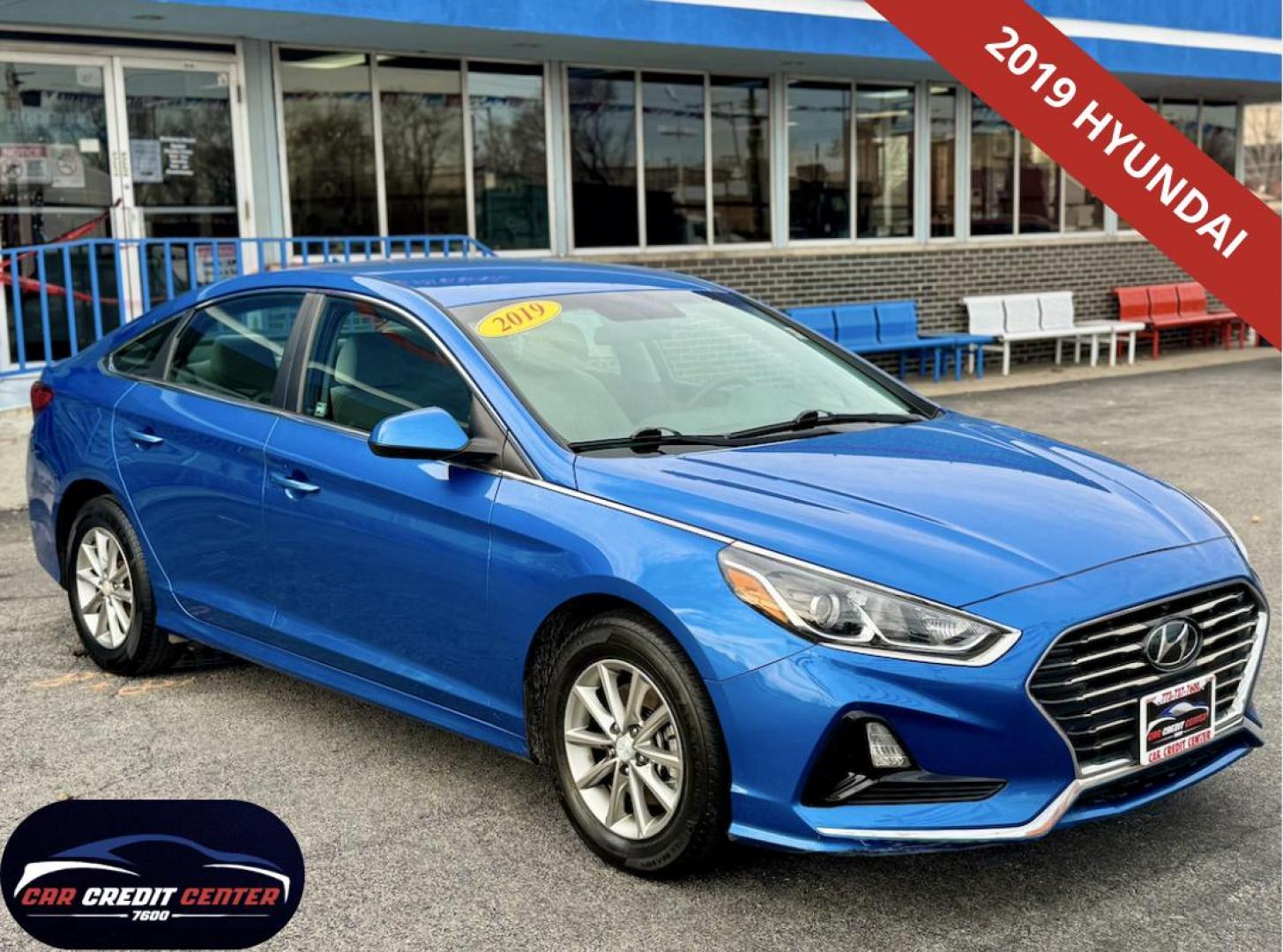 2019 BLUE Hyundai Sonata SE (5NPE24AF3KH) with an 2.4L L4 DOHC 16V engine, 7A transmission, located at 7600 S Western Ave., Chicago, IL, 60620, (773) 918-3980, 0.000000, 0.000000 - Photo#0