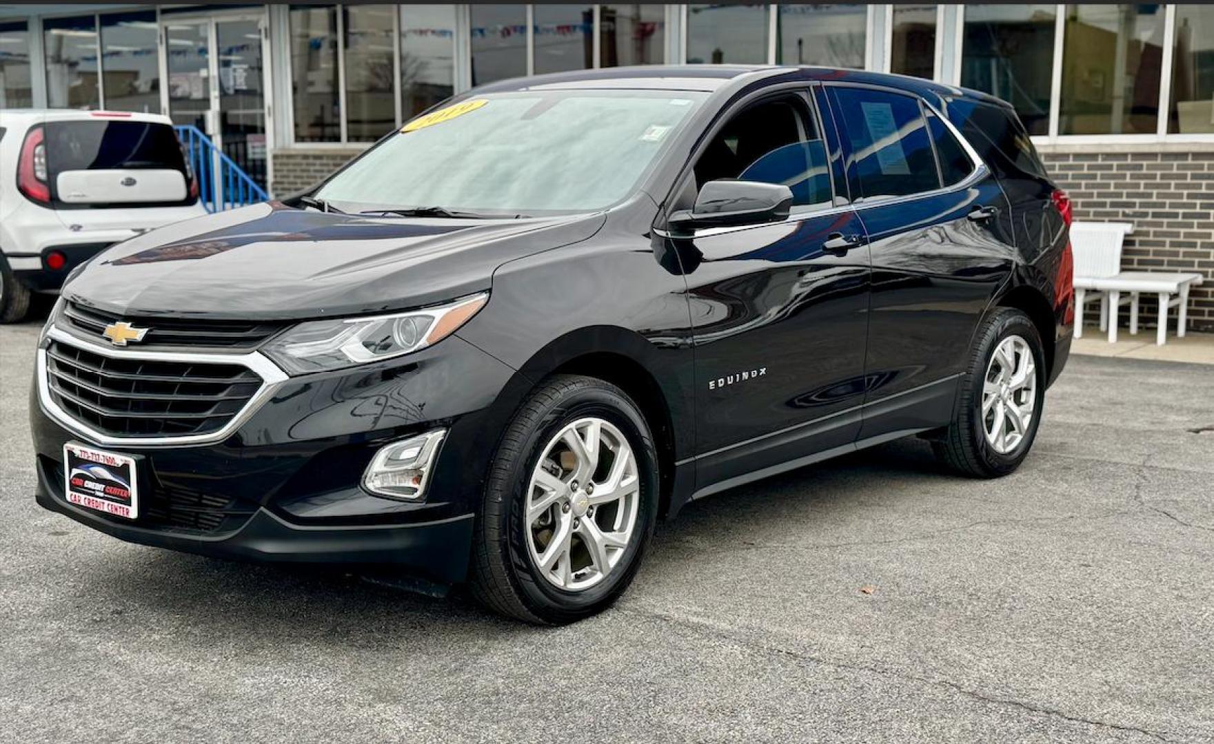 2019 BLACK Chevrolet Equinox LT 1.5 2WD (2GNAXKEV6K6) with an 1.5L L4 DIR DOHC 16V TURBO engine, 6A transmission, located at 7600 S Western Ave., Chicago, IL, 60620, (773) 918-3980, 0.000000, 0.000000 - Photo#2