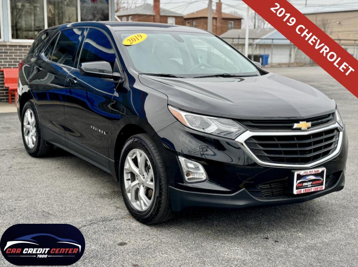 2019 BLACK Chevrolet Equinox LT 1.5 2WD (2GNAXKEV6K6) with an 1.5L L4 DIR DOHC 16V TURBO engine, 6A transmission, located at 7600 S Western Ave., Chicago, IL, 60620, (773) 918-3980, 0.000000, 0.000000 - Photo#0