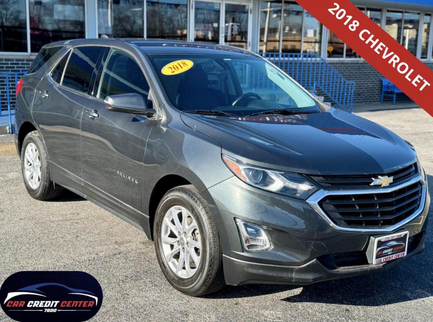 2018 GRAY Chevrolet Equinox LT 2WD (3GNAXJEV5JL) with an 1.5L L4 DIR DOHC 16V TURBO engine, 6A transmission, located at 7600 S Western Ave., Chicago, IL, 60620, (773) 918-3980, 0.000000, 0.000000 - Photo#0