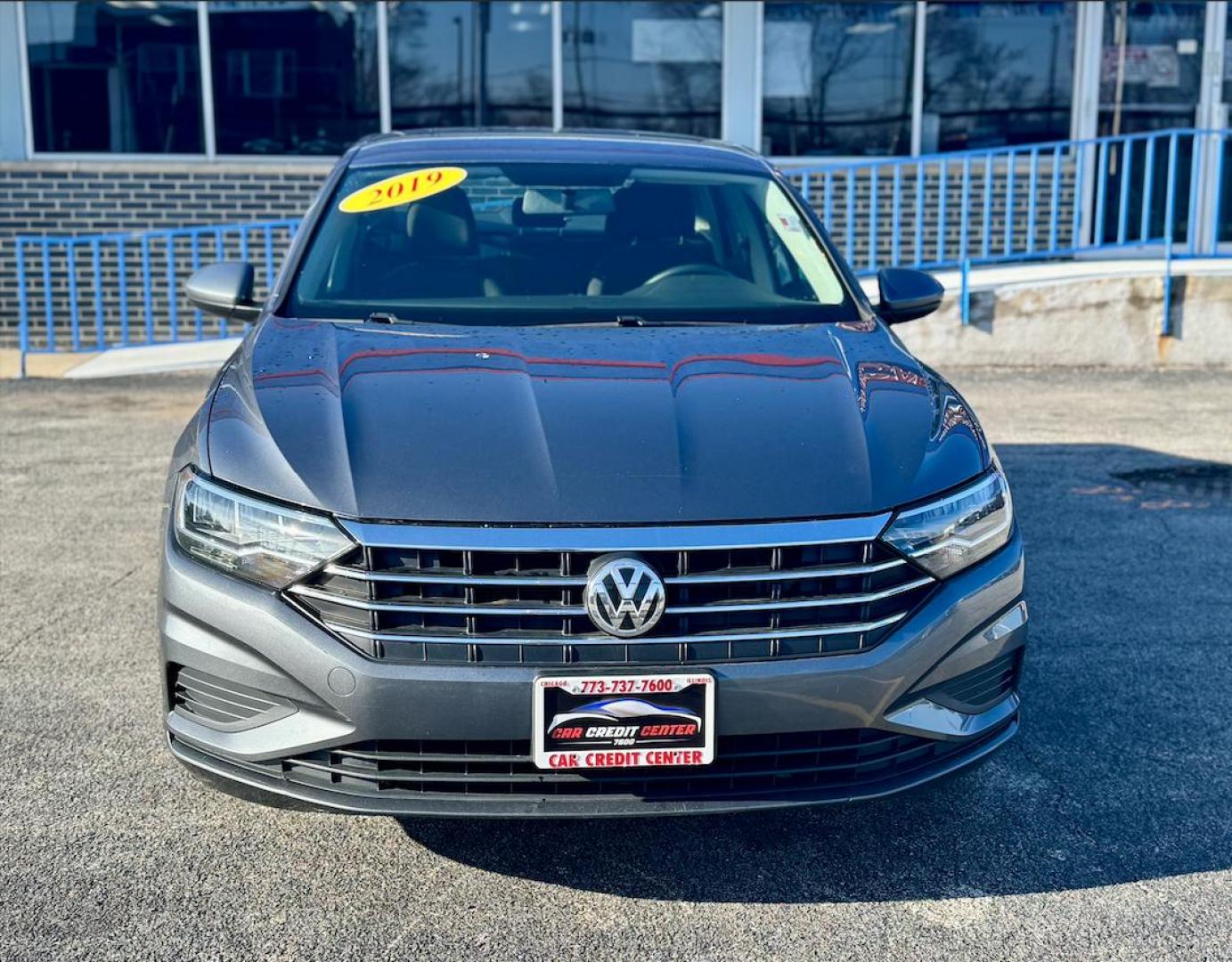 2019 GRAY Volkswagen Jetta 1.4T S 8A (3VWCB7BU6KM) with an 1.4L L4 DOHC 20V engine, 8A transmission, located at 7600 S Western Ave., Chicago, IL, 60620, (773) 918-3980, 0.000000, 0.000000 - Photo#1