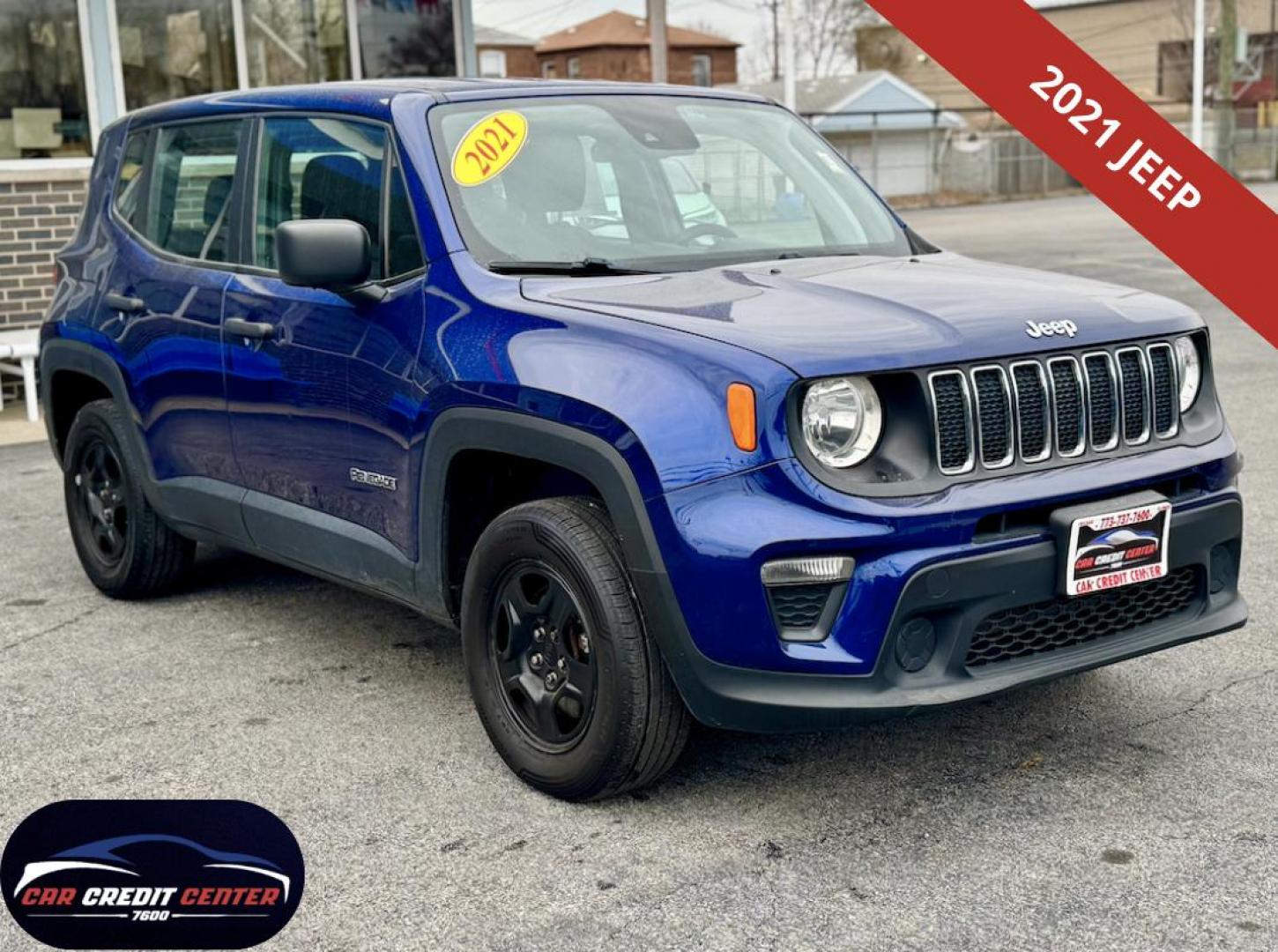 2021 BLUE Jeep Renegade Sport 4WD (ZACNJDAB0MP) with an 2.4L L4 DOHC 16V engine, 6M transmission, located at 7600 S Western Ave., Chicago, IL, 60620, (773) 918-3980, 0.000000, 0.000000 - Photo#0