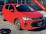 2018 RED Chevrolet Sonic Premier Manual Hatchback (1G1JF6SB2J4) with an 1.4L L4 DOHC 24V TURBO engine, 5M transmission, located at 7600 S Western Ave., Chicago, IL, 60620, (773) 918-3980, 0.000000, 0.000000 - Photo#0