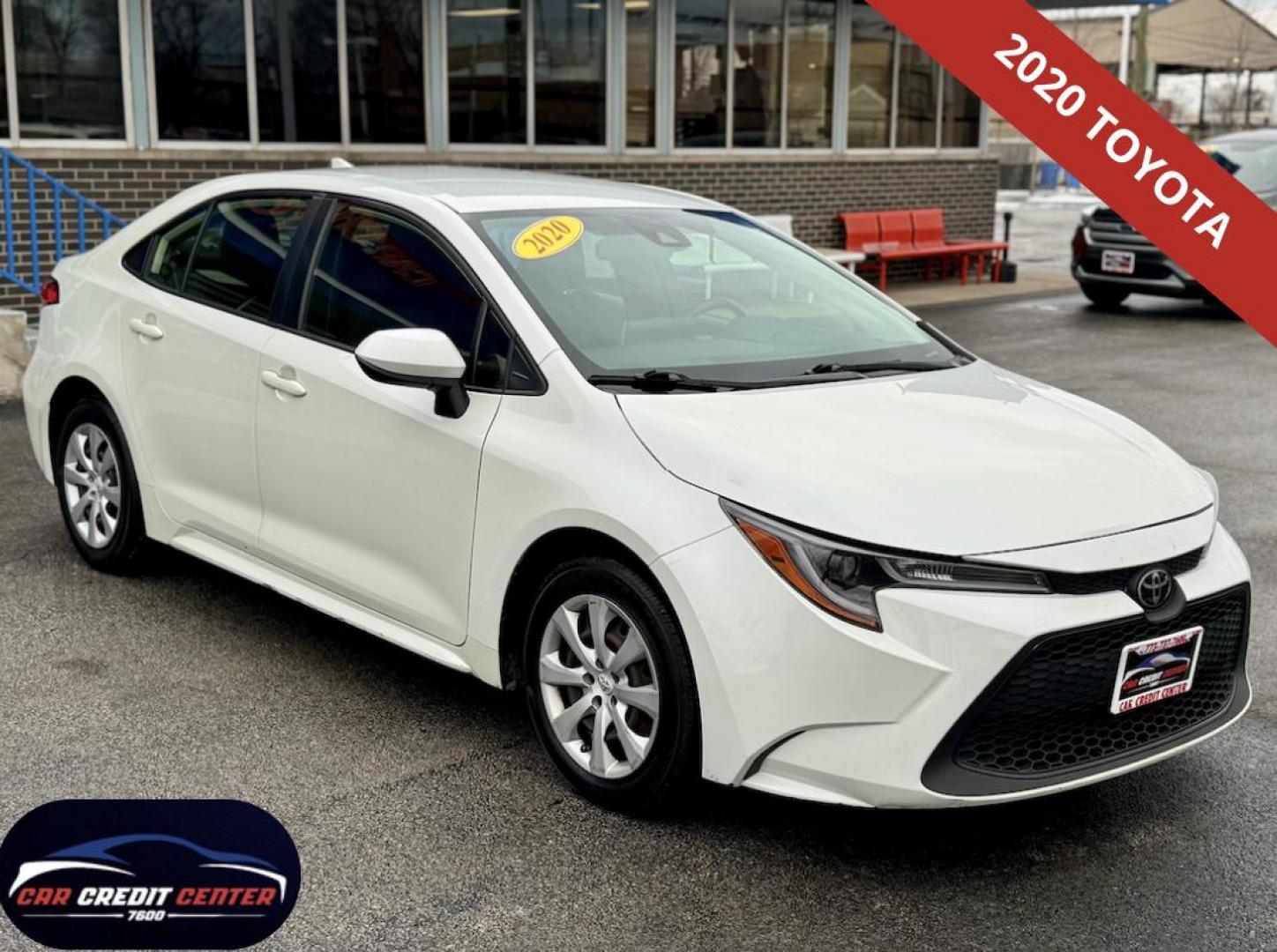 2020 WHITE Toyota Corolla LE (JTDEPRAE8LJ) with an 1.8L L4 DOHC 16V engine, CVT transmission, located at 7600 S Western Ave., Chicago, IL, 60620, (773) 918-3980, 0.000000, 0.000000 - Photo#1