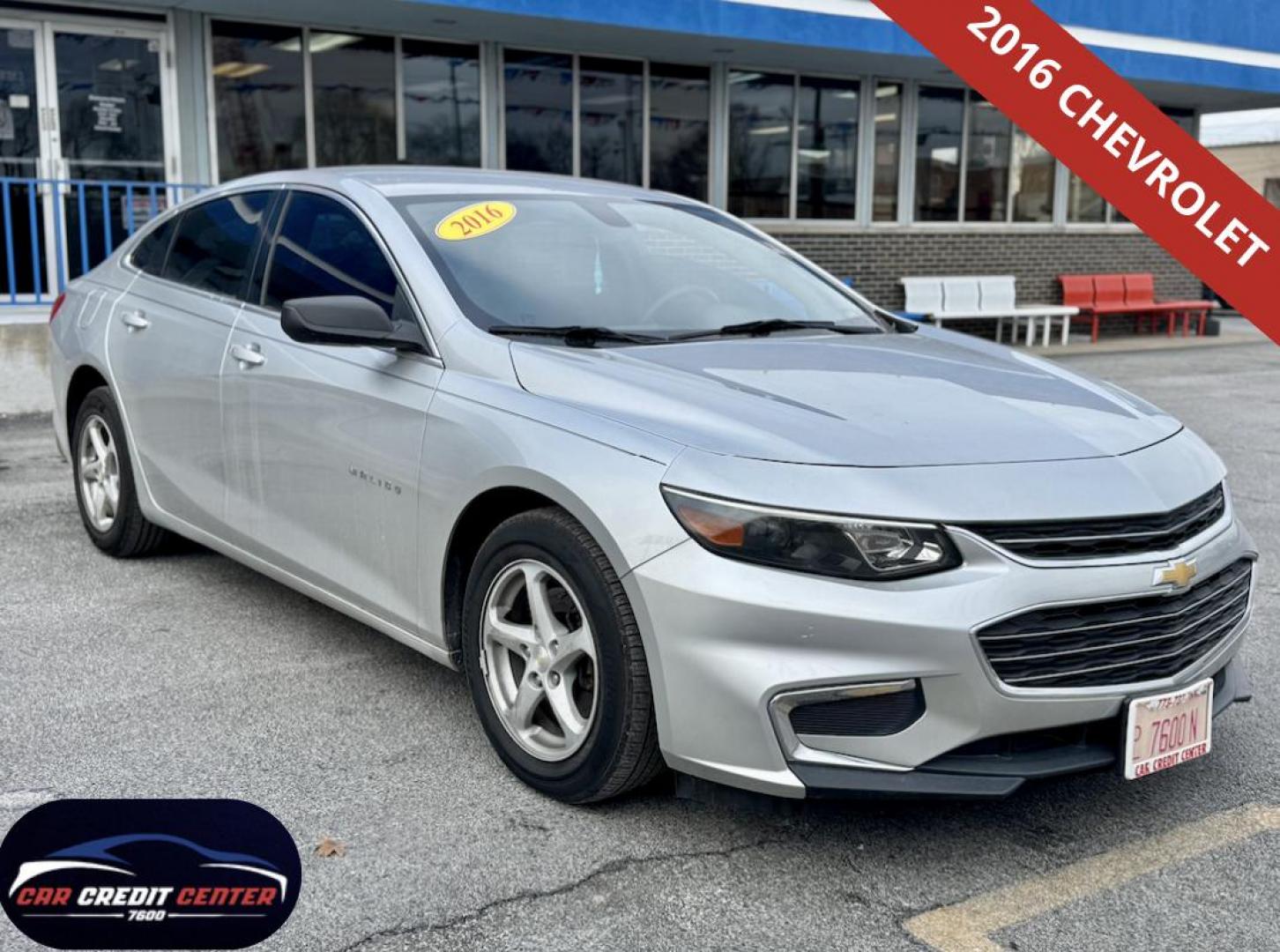 2016 SILVER Chevrolet Malibu LS (1G1ZB5ST5GF) with an 1.5L L4 DOHC 16V engine, 6A transmission, located at 7600 S Western Ave., Chicago, IL, 60620, (773) 918-3980, 0.000000, 0.000000 - Photo#0