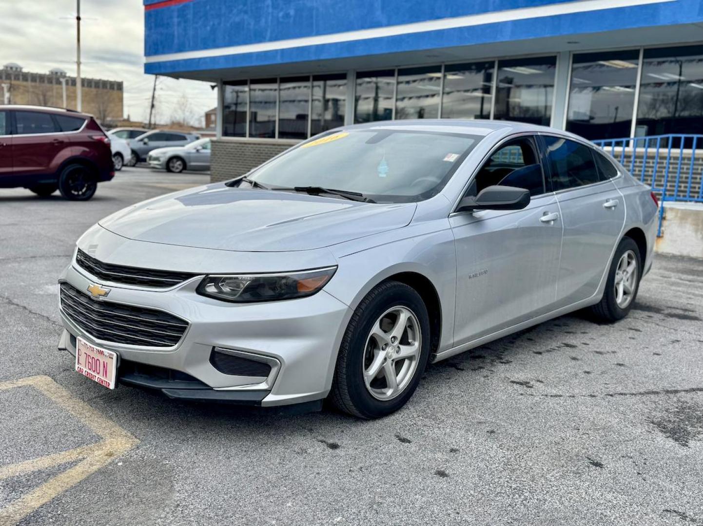 2016 SILVER Chevrolet Malibu LS (1G1ZB5ST5GF) with an 1.5L L4 DOHC 16V engine, 6A transmission, located at 7600 S Western Ave., Chicago, IL, 60620, (773) 918-3980, 0.000000, 0.000000 - Photo#2