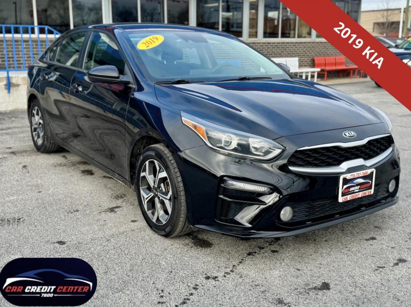 2019 BLACK Kia Forte LX 6A (3KPF24AD1KE) with an 2.0L L4 DOHC 16V engine, 6A transmission, located at 7600 S Western Ave., Chicago, IL, 60620, (773) 918-3980, 0.000000, 0.000000 - Photo#0