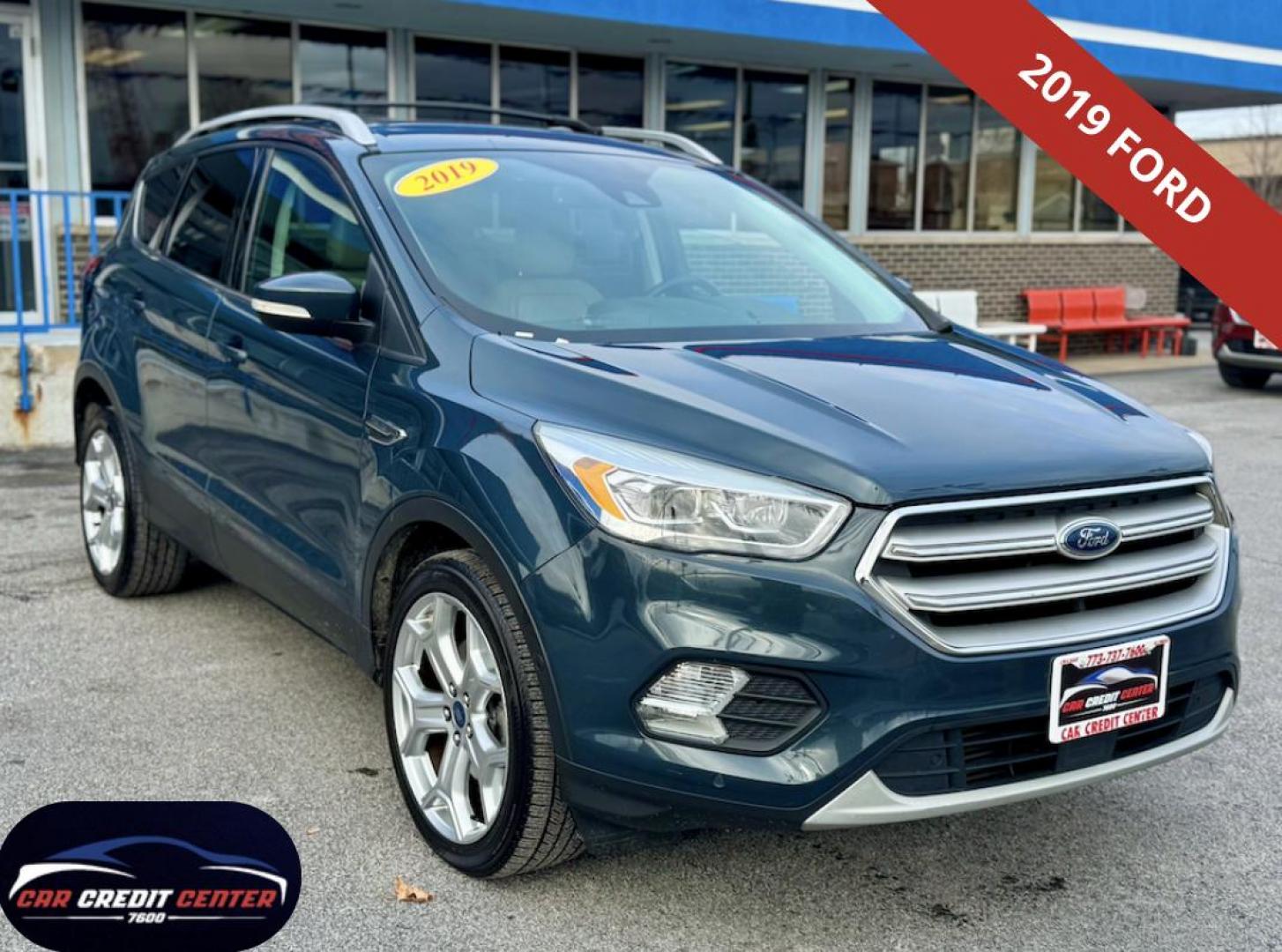 2019 GRAY Ford Escape Titanium FWD (1FMCU0J95KU) with an 2.0L L4 DOHC 16V engine, 6A transmission, located at 7600 S Western Ave., Chicago, IL, 60620, (773) 918-3980, 0.000000, 0.000000 - Photo#0