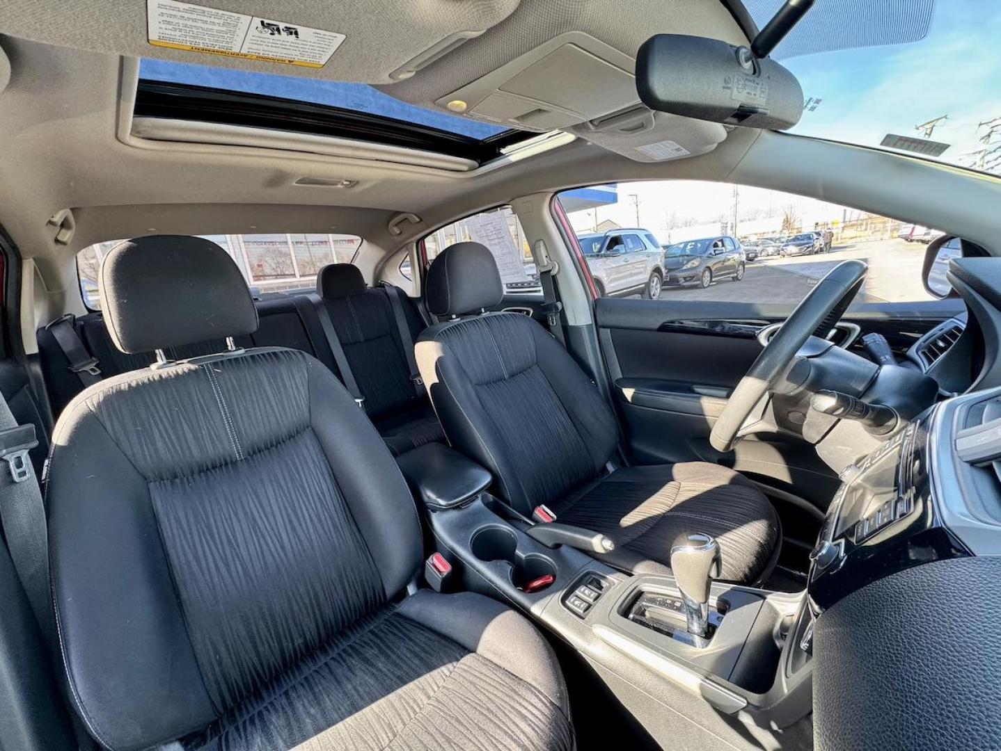 2016 RED Nissan Sentra FE+ S (3N1AB7AP5GY) with an 1.8L L4 SFI DOHC 16V engine, CVT transmission, located at 7600 S Western Ave., Chicago, IL, 60620, (773) 918-3980, 0.000000, 0.000000 - Photo#10