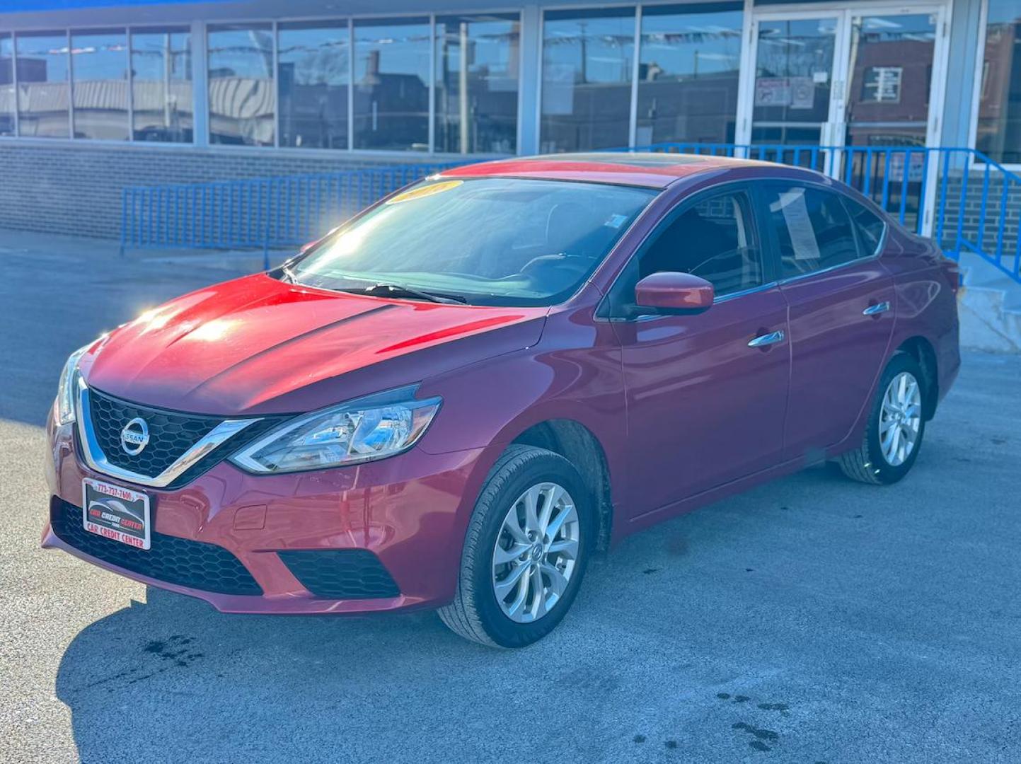 2016 RED Nissan Sentra FE+ S (3N1AB7AP5GY) with an 1.8L L4 SFI DOHC 16V engine, CVT transmission, located at 7600 S Western Ave., Chicago, IL, 60620, (773) 918-3980, 0.000000, 0.000000 - Photo#3