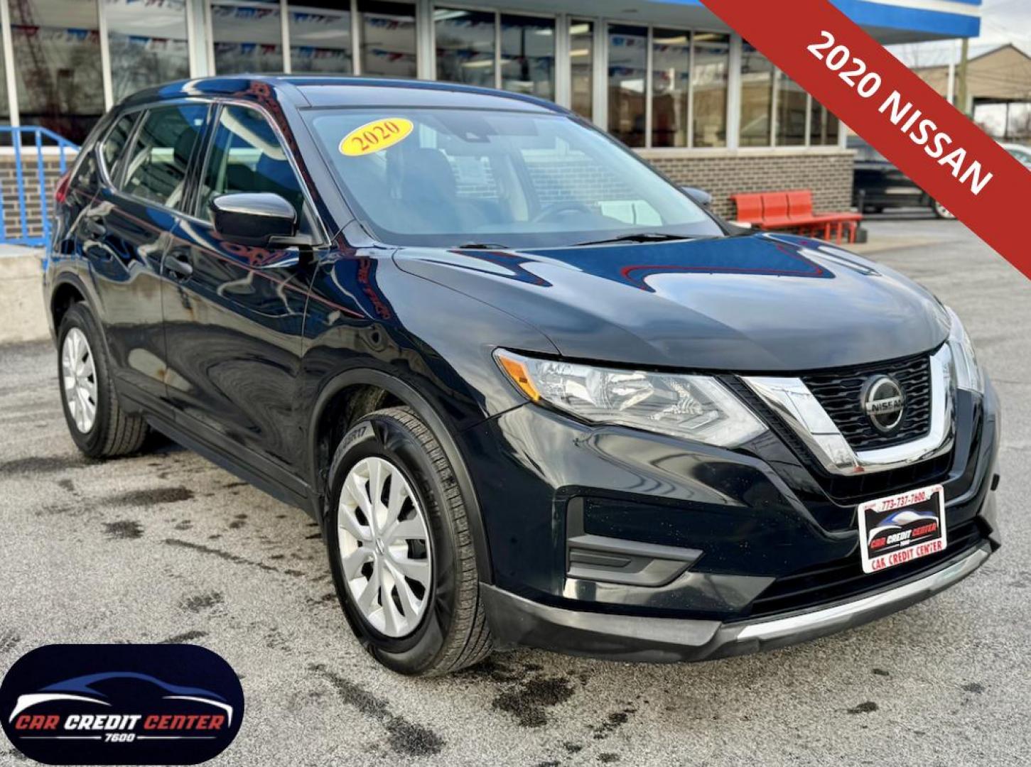 2020 BLACK Nissan Rogue SV 2WD (5N1AT2MT5LC) with an 2.5L L4 DOHC 16V engine, CVT transmission, located at 7600 S Western Ave., Chicago, IL, 60620, (773) 918-3980, 0.000000, 0.000000 - Photo#0