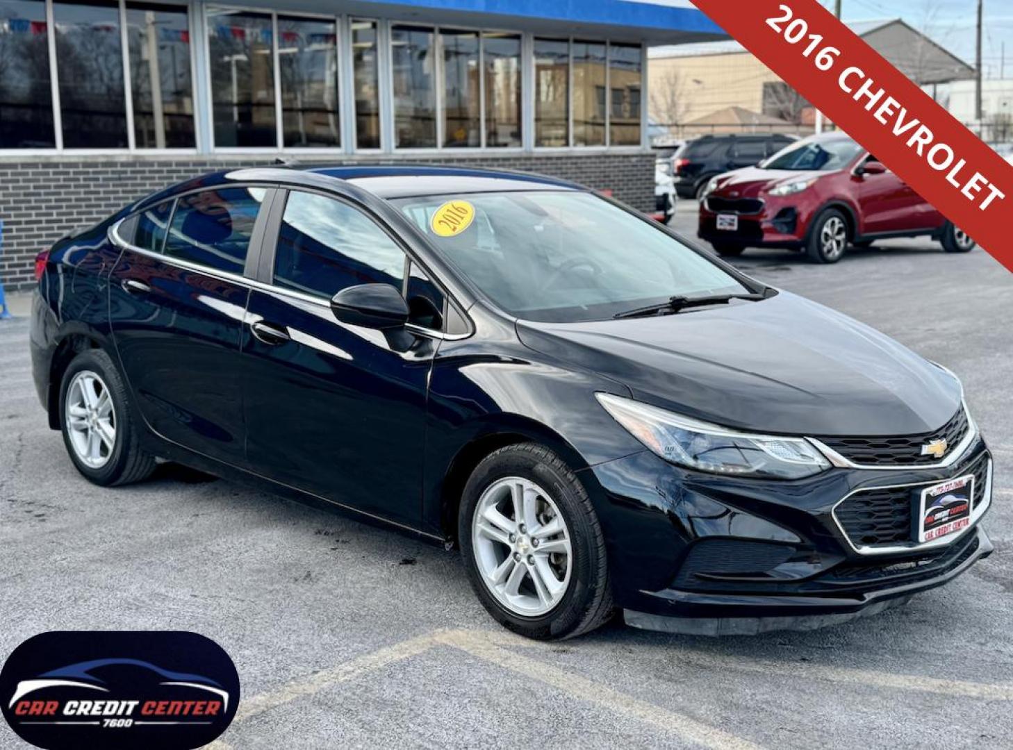 2016 BLACK Chevrolet Cruze LT Auto (1G1BE5SM1G7) with an 1.4L L4 DOHC 16V TURBO engine, 6A transmission, located at 7600 S Western Ave., Chicago, IL, 60620, (773) 918-3980, 0.000000, 0.000000 - Photo#0