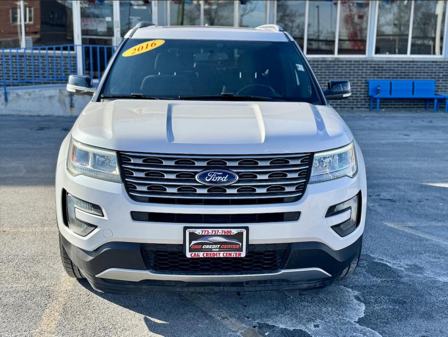 2016 WHITE Ford Explorer XLT 4WD (1FM5K8DH8GG) with an 2.3L L4 DOHC 16V engine, 6-Speed Automatic transmission, located at 7600 S Western Ave., Chicago, IL, 60620, (773) 918-3980, 0.000000, 0.000000 - Photo#1