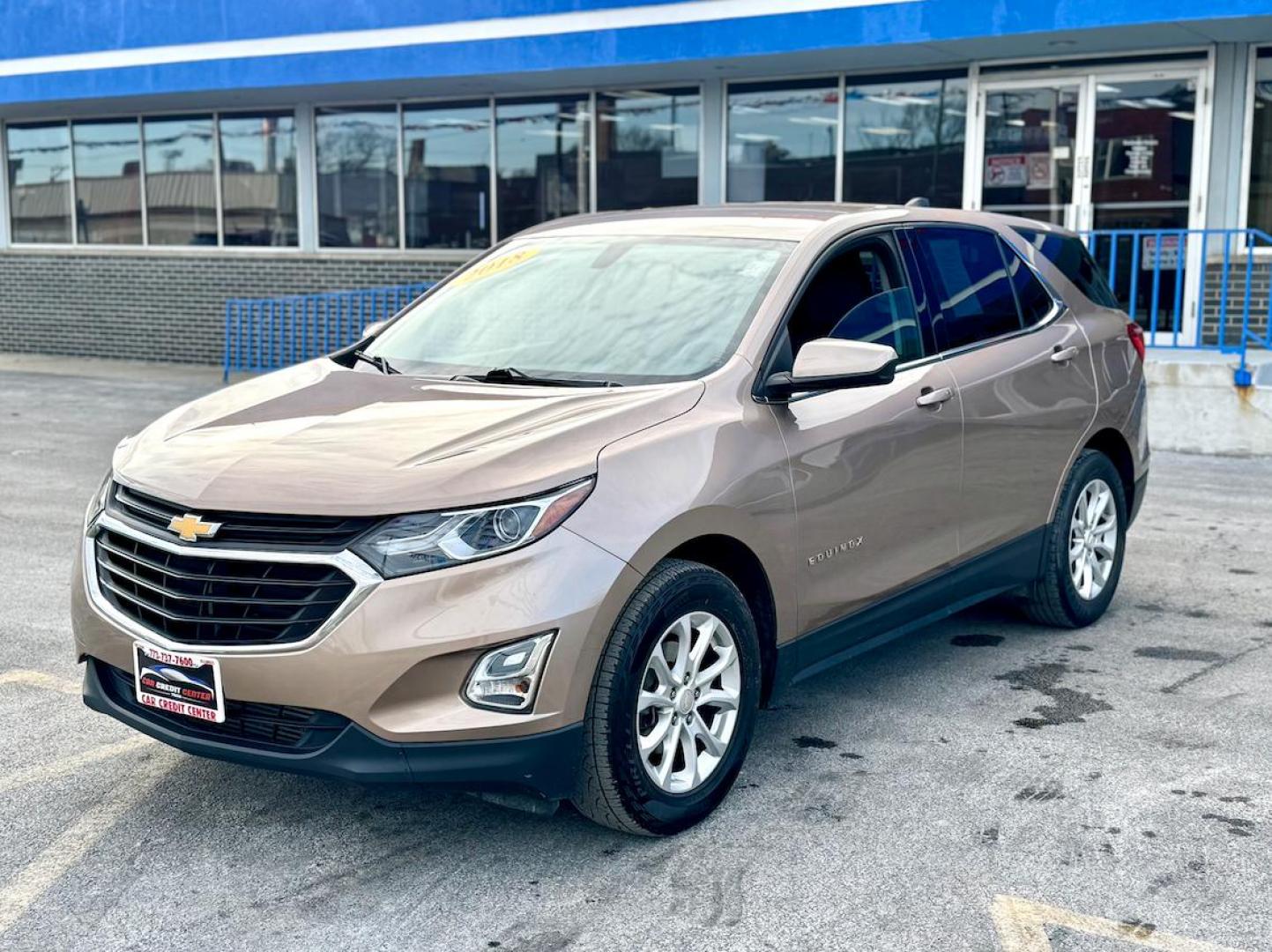 2018 BROWN Chevrolet Equinox LT 2WD (2GNAXJEV1J6) with an 1.5L L4 DIR DOHC 16V TURBO engine, 6A transmission, located at 7600 S Western Ave., Chicago, IL, 60620, (773) 918-3980, 0.000000, 0.000000 - Photo#2