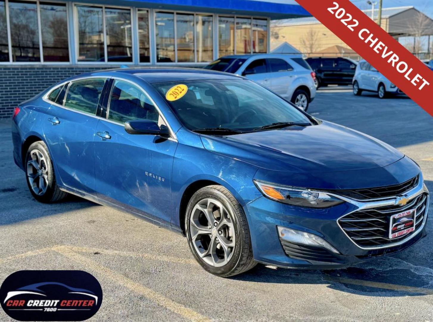 2022 BLUE Chevrolet Malibu LT (1G1ZD5ST4NF) with an 1.5L L4 DOHC 16V engine, 6A transmission, located at 7600 S Western Ave., Chicago, IL, 60620, (773) 918-3980, 0.000000, 0.000000 - Photo#0