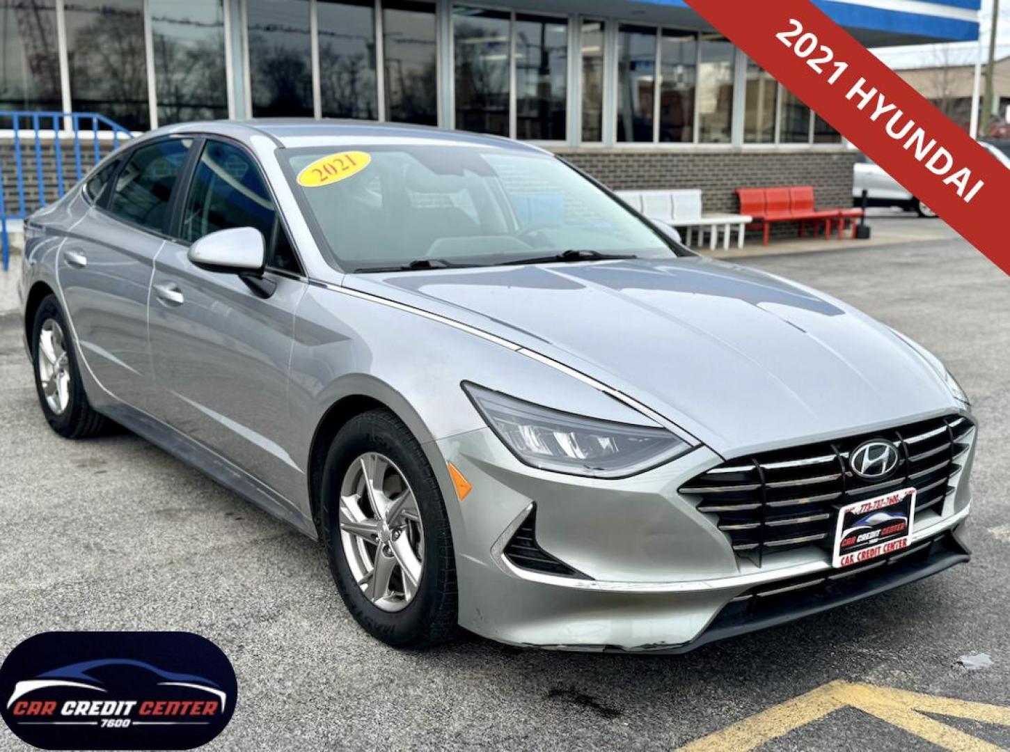 2021 SILVER Hyundai Sonata SE (5NPEG4JA6MH) with an 2.5L L4 DOHC 16V engine, 8A transmission, located at 7600 S Western Ave., Chicago, IL, 60620, (773) 918-3980, 0.000000, 0.000000 - Photo#0