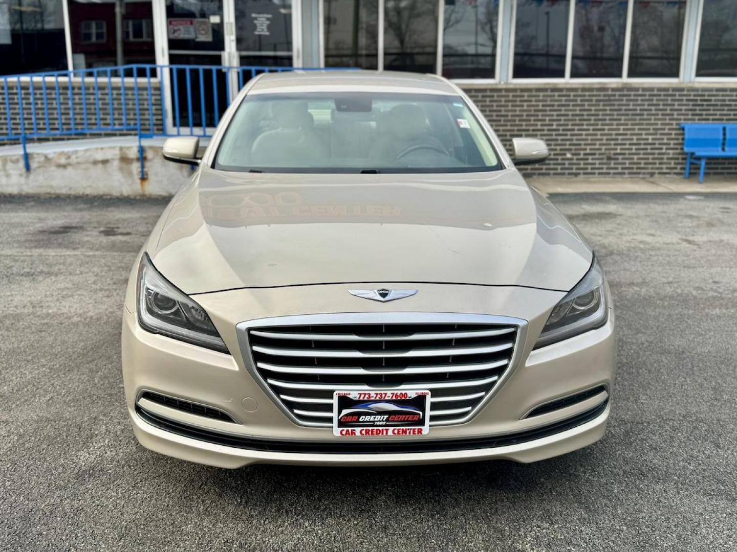 2015 TAN Hyundai Genesis 3.8L (KMHGN4JE5FU) with an 3.8L V6 DOHC 24V engine, 6-Speed Automatic transmission, located at 7600 S Western Ave., Chicago, IL, 60620, (773) 918-3980, 0.000000, 0.000000 - Photo#1