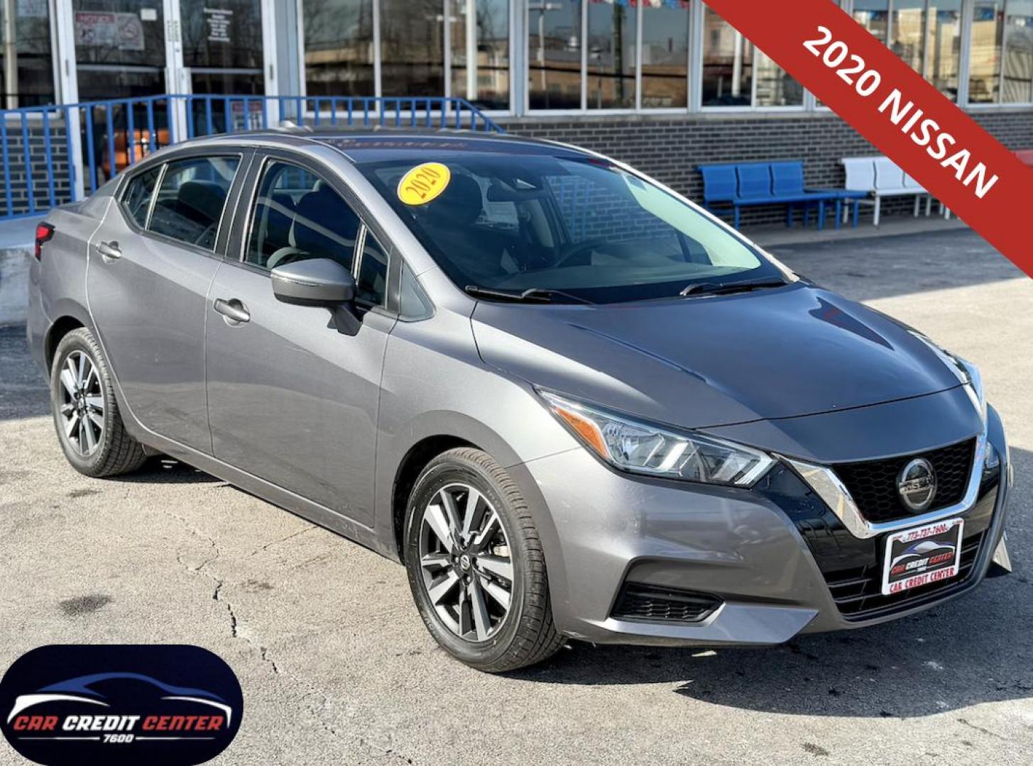 2020 GRAY Nissan Versa SV (3N1CN8EVXLL) with an 1.6L L4 DOHC 16V engine, CVT transmission, located at 7600 S Western Ave., Chicago, IL, 60620, (773) 918-3980, 0.000000, 0.000000 - Photo#0