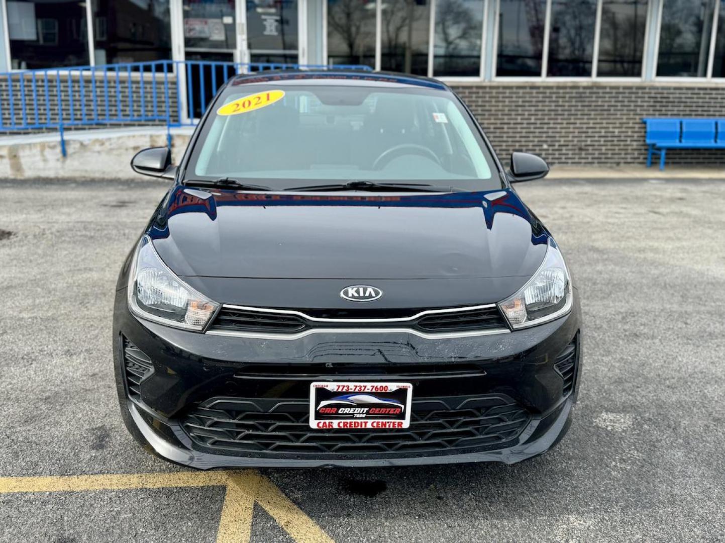 2021 BLACK Kia Rio LX (3KPA24AD3ME) with an 1.6L L4 DOHC 16V engine, 6A transmission, located at 7600 S Western Ave., Chicago, IL, 60620, (773) 918-3980, 0.000000, 0.000000 - Photo#1