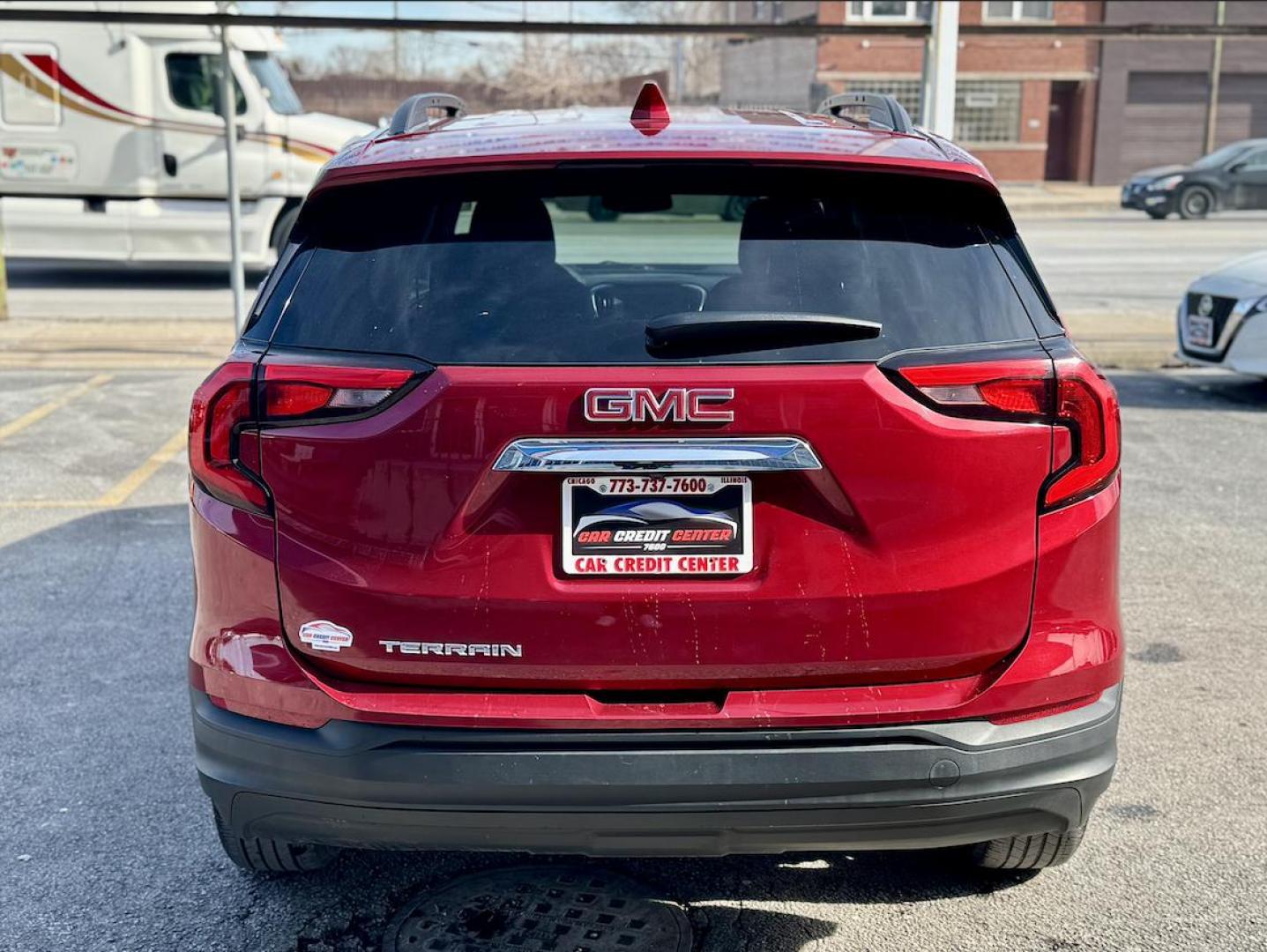 2020 RED GMC Terrain SLE (3GKALMEV1LL) with an 1.4L L4 DOHC 16V TURBO engine, 6A transmission, located at 7600 S Western Ave., Chicago, IL, 60620, (773) 918-3980, 0.000000, 0.000000 - Photo#3